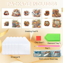 Load image into Gallery viewer, 6PCS DIY Diamond Art Greeting Cards Congratulations Cards  Gifts (Halloween)
