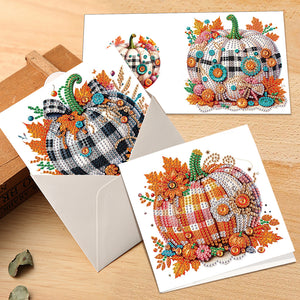 6PCS DIY Diamond Art Greeting Cards Congratulations Cards  Gifts (Halloween)
