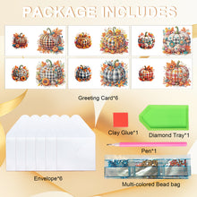 Load image into Gallery viewer, 6PCS DIY Diamond Art Greeting Cards Congratulations Cards  Gifts (Halloween)
