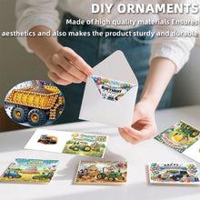 Load image into Gallery viewer, 6PCS DIY Diamond Art Greeting Cards Congratulations Cards  Gifts (Birthday)
