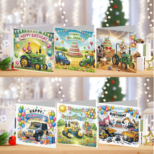 Load image into Gallery viewer, 6PCS DIY Diamond Art Greeting Cards Congratulations Cards  Gifts (Birthday)
