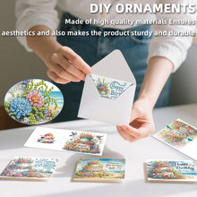Load image into Gallery viewer, 6PCS DIY Diamond Art Greeting Cards Congratulations Cards  Gifts (Happy)
