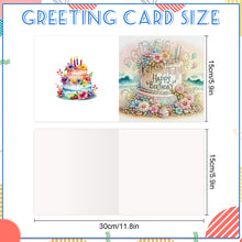 Load image into Gallery viewer, 6PCS DIY Diamond Art Greeting Cards Congratulations Cards  Gifts (Happy)
