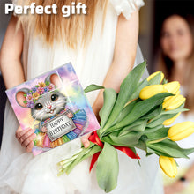 Load image into Gallery viewer, 6PCS DIY Diamond Art Greeting Cards Congratulations Cards  Gifts (Mouse)
