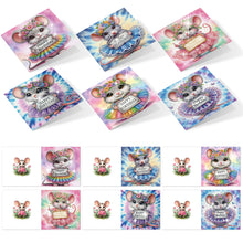Load image into Gallery viewer, 6PCS DIY Diamond Art Greeting Cards Congratulations Cards  Gifts (Mouse)
