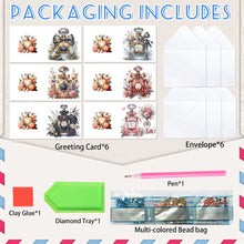 Load image into Gallery viewer, 6PCS DIY Diamond Art Greeting Cards Congratulations Cards  Gifts (Perfume)
