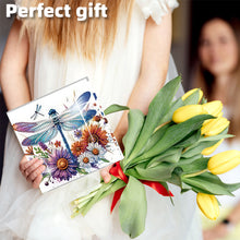 Load image into Gallery viewer, 6PCS DIY Diamond Art Greeting Cards Congratulations Cards  Gifts (Dragonfly)
