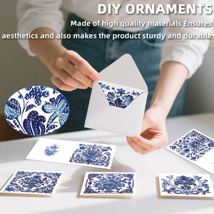 6PCS DIY Diamond Art Greeting Cards Congratulations Cards  Gifts (Porcelain)