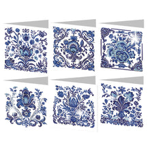 Load image into Gallery viewer, 6PCS DIY Diamond Art Greeting Cards Congratulations Cards  Gifts (Porcelain)
