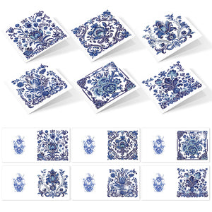 6PCS DIY Diamond Art Greeting Cards Congratulations Cards  Gifts (Porcelain)