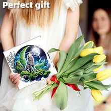 Load image into Gallery viewer, 6PCS DIY Diamond Art Greeting Cards Congratulations Cards  Gifts (Wolf)
