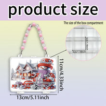 Load image into Gallery viewer, DIY Diamond Painting Bead Storage Handbag Rhinestones Jewelry Case (Snowman)

