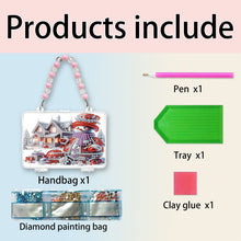 Load image into Gallery viewer, DIY Diamond Painting Bead Storage Handbag Rhinestones Jewelry Case (Snowman)
