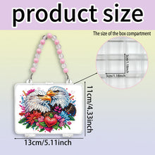 Load image into Gallery viewer, DIY Diamond Painting Bead Storage Handbag Rhinestones Jewelry Case (Eagle)
