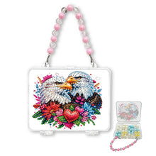 Load image into Gallery viewer, DIY Diamond Painting Bead Storage Handbag Rhinestones Jewelry Case (Eagle)
