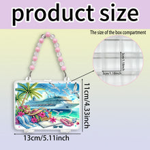 Load image into Gallery viewer, DIY Diamond Painting Bead Storage Handbag Rhinestones Jewelry Case (Yacht)
