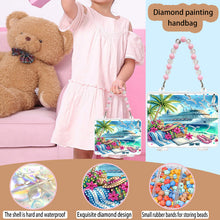 Load image into Gallery viewer, DIY Diamond Painting Bead Storage Handbag Rhinestones Jewelry Case (Yacht)
