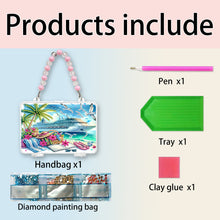 Load image into Gallery viewer, DIY Diamond Painting Bead Storage Handbag Rhinestones Jewelry Case (Yacht)

