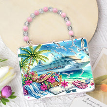 Load image into Gallery viewer, DIY Diamond Painting Bead Storage Handbag Rhinestones Jewelry Case (Yacht)
