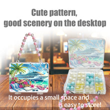 Load image into Gallery viewer, DIY Diamond Painting Bead Storage Handbag Rhinestones Jewelry Case (Yacht)
