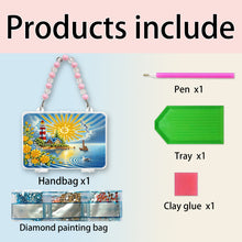 Load image into Gallery viewer, DIY Diamond Painting Bead Storage Handbag Rhinestones Jewelry Case (Lighthouse)
