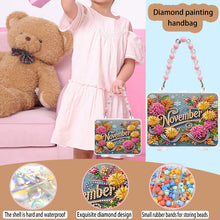 Load image into Gallery viewer, DIY Diamond Painting Bead Storage Handbag Rhinestones Jewelry Case (Flowers)
