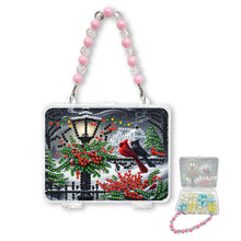 Load image into Gallery viewer, DIY Diamond Painting Bead Storage Handbag Rhinestones Jewelry Case (Cardinal)
