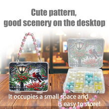Load image into Gallery viewer, DIY Diamond Painting Bead Storage Handbag Rhinestones Jewelry Case (Cardinal)
