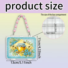 Load image into Gallery viewer, DIY Diamond Painting Bead Storage Handbag Rhinestones Jewelry Case (Honey)
