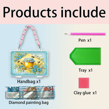 Load image into Gallery viewer, DIY Diamond Painting Bead Storage Handbag Rhinestones Jewelry Case (Honey)
