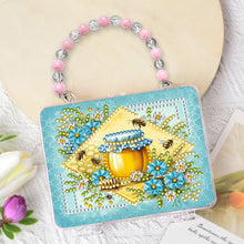 Load image into Gallery viewer, DIY Diamond Painting Bead Storage Handbag Rhinestones Jewelry Case (Honey)
