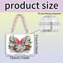 Load image into Gallery viewer, DIY Diamond Painting Bead Storage Handbag Rhinestones Jewelry Case (Butterfly)
