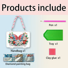 Load image into Gallery viewer, DIY Diamond Painting Bead Storage Handbag Rhinestones Jewelry Case (Butterfly)
