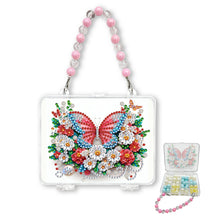Load image into Gallery viewer, DIY Diamond Painting Bead Storage Handbag Rhinestones Jewelry Case (Butterfly)
