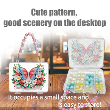 Load image into Gallery viewer, DIY Diamond Painting Bead Storage Handbag Rhinestones Jewelry Case (Butterfly)

