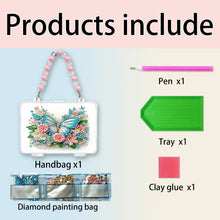 Load image into Gallery viewer, DIY Diamond Painting Bead Storage Handbag Rhinestones Jewelry Case (Butterfly)
