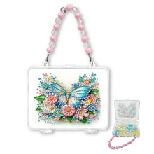 Load image into Gallery viewer, DIY Diamond Painting Bead Storage Handbag Rhinestones Jewelry Case (Butterfly)
