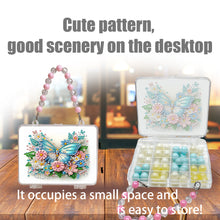 Load image into Gallery viewer, DIY Diamond Painting Bead Storage Handbag Rhinestones Jewelry Case (Butterfly)
