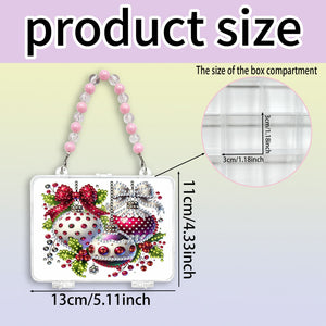 DIY Diamond Painting Bead Storage Handbag Rhinestones Jewelry Case (Globes)