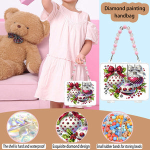 DIY Diamond Painting Bead Storage Handbag Rhinestones Jewelry Case (Globes)