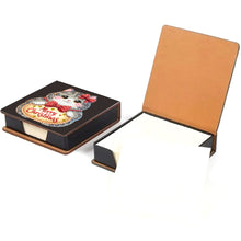 Load image into Gallery viewer, 5D DIY PU Diamond Art Note Box with 160 Sheets Paper Memo Pad Holder Kit (Cat)

