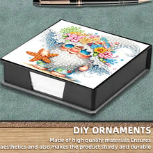 Load image into Gallery viewer, 5D DIY PU Diamond Art Note Box with 160 Sheets Paper Memo Pad Holder (Gnome)
