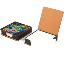 Load image into Gallery viewer, 5D DIY PU Diamond Art Note Box with 160 Sheets Paper Memo Pad Holder (Peacock)
