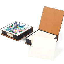 Load image into Gallery viewer, 5D DIY PU Diamond Art Note Box with 160 Sheets Paper Memo Pad Holder (Bird)
