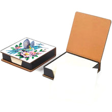 Load image into Gallery viewer, 5D DIY PU Diamond Art Note Box with 160 Sheets Paper Memo Pad Holder (Bird)
