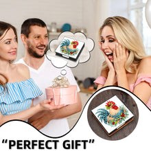 Load image into Gallery viewer, 5D DIY PU Diamond Art Note Box with 160 Sheets Paper Memo Pad Holder (Chicken)
