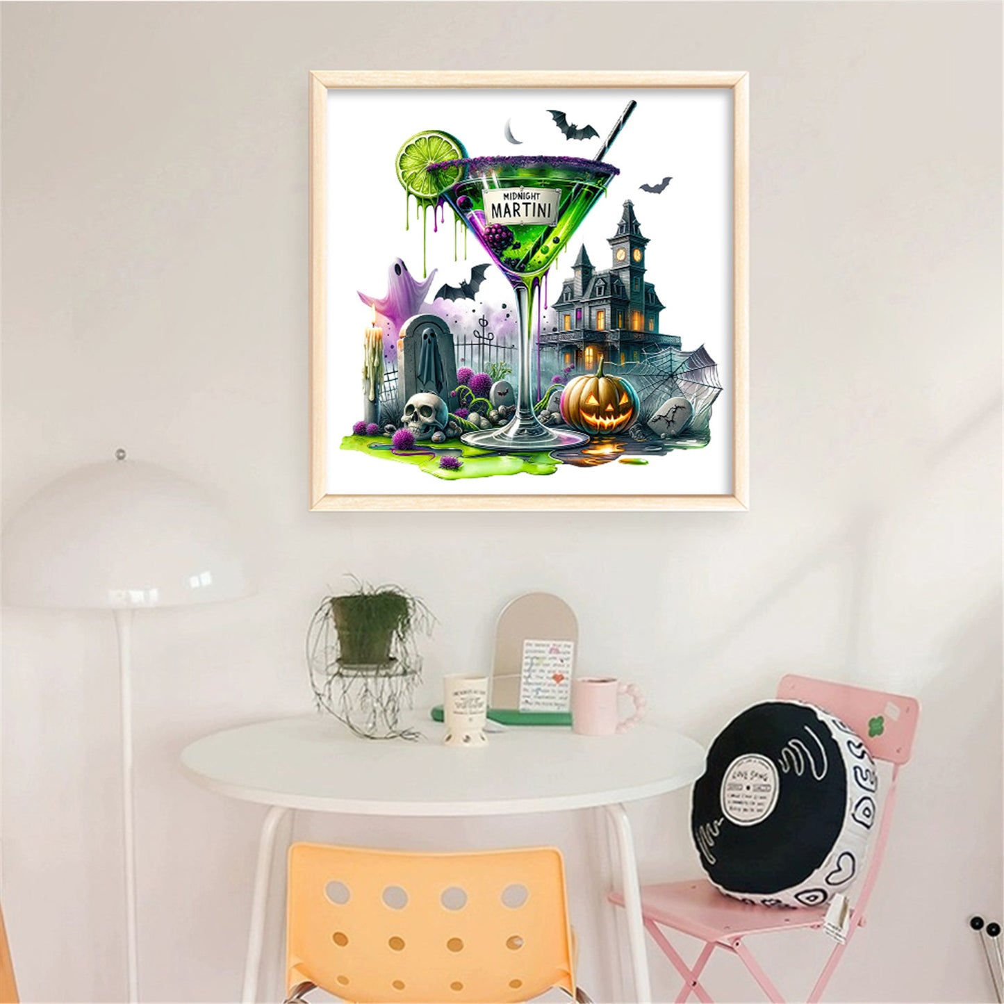 Halloween Drinks - Full 14CT Counted Cross Stitch 50x50CM - Huacan