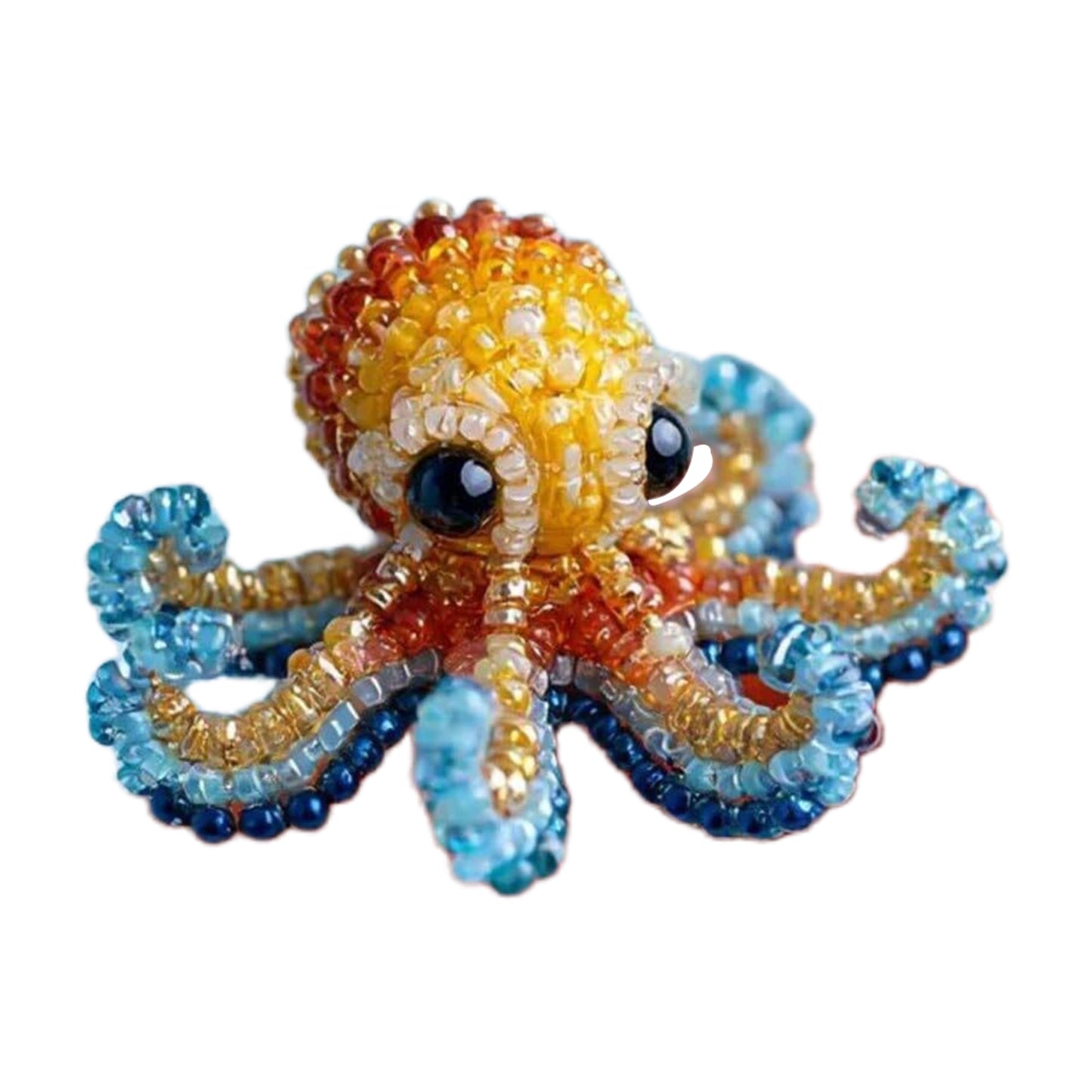 Octopus Ocean Animals DIY Beaded Embroidery Kits (Only Material Package)