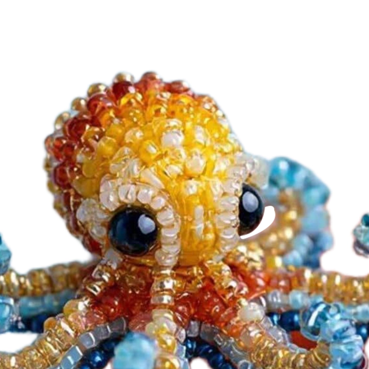 Octopus Ocean Animals DIY Beaded Embroidery Kits (Only Material Package)
