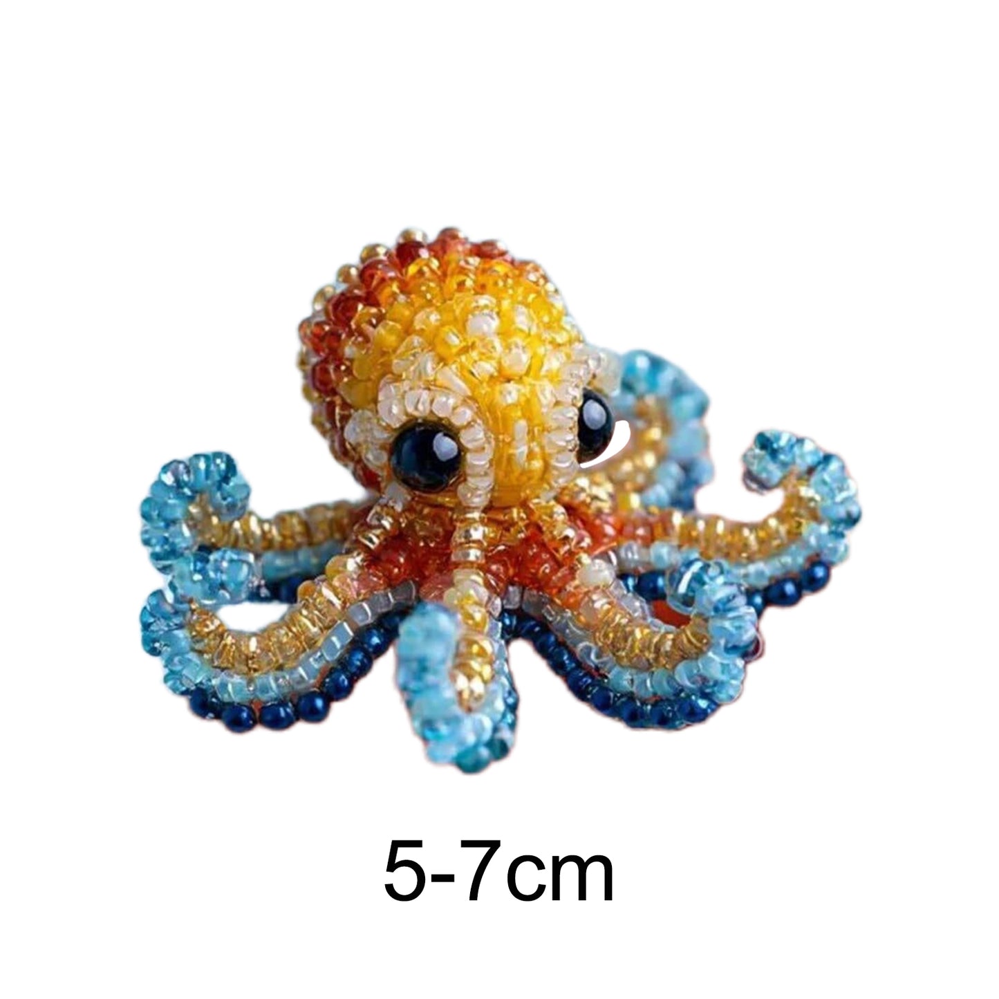 Octopus Ocean Animals DIY Beaded Embroidery Kits (Only Material Package)